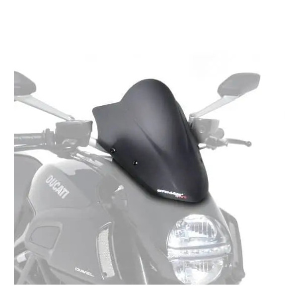 Ermax Ermax sport screen | satin black (opaque) | ducati diavel 2011>2013